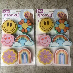 HOME | 2 Sets of Joie Groovy Sponges - 6 Pack Each NEW